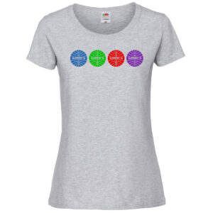 Colourful Retro T-Shirt for Women
